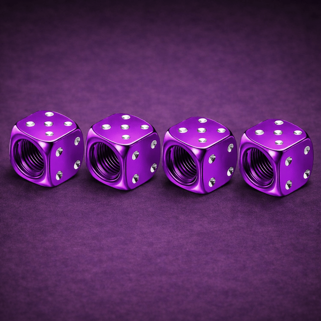 Aluminum Dice Tire Valve Caps - Emperium Parts