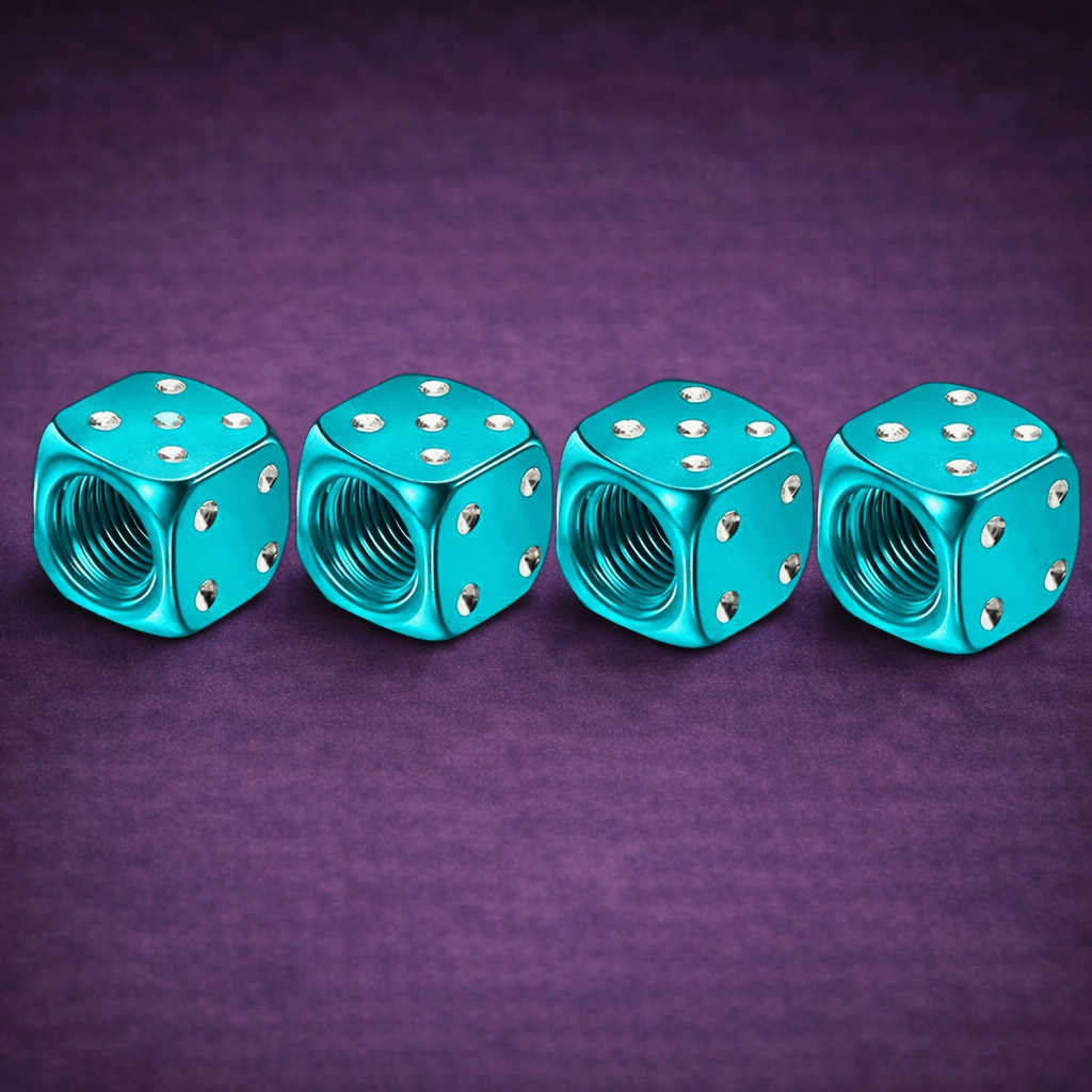 Aluminum Dice Tire Valve Caps - Emperium Parts