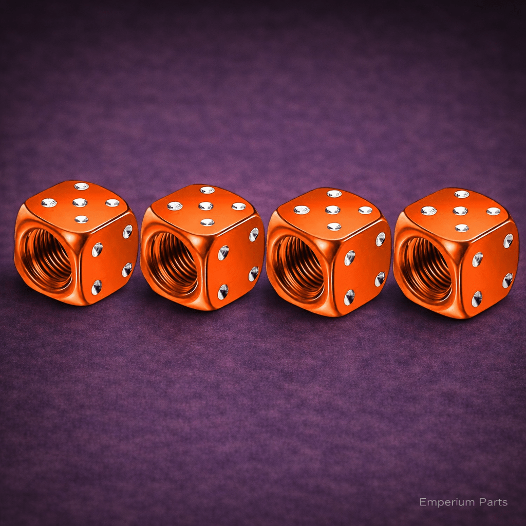 Aluminum Dice Tire Valve Caps - Emperium Parts