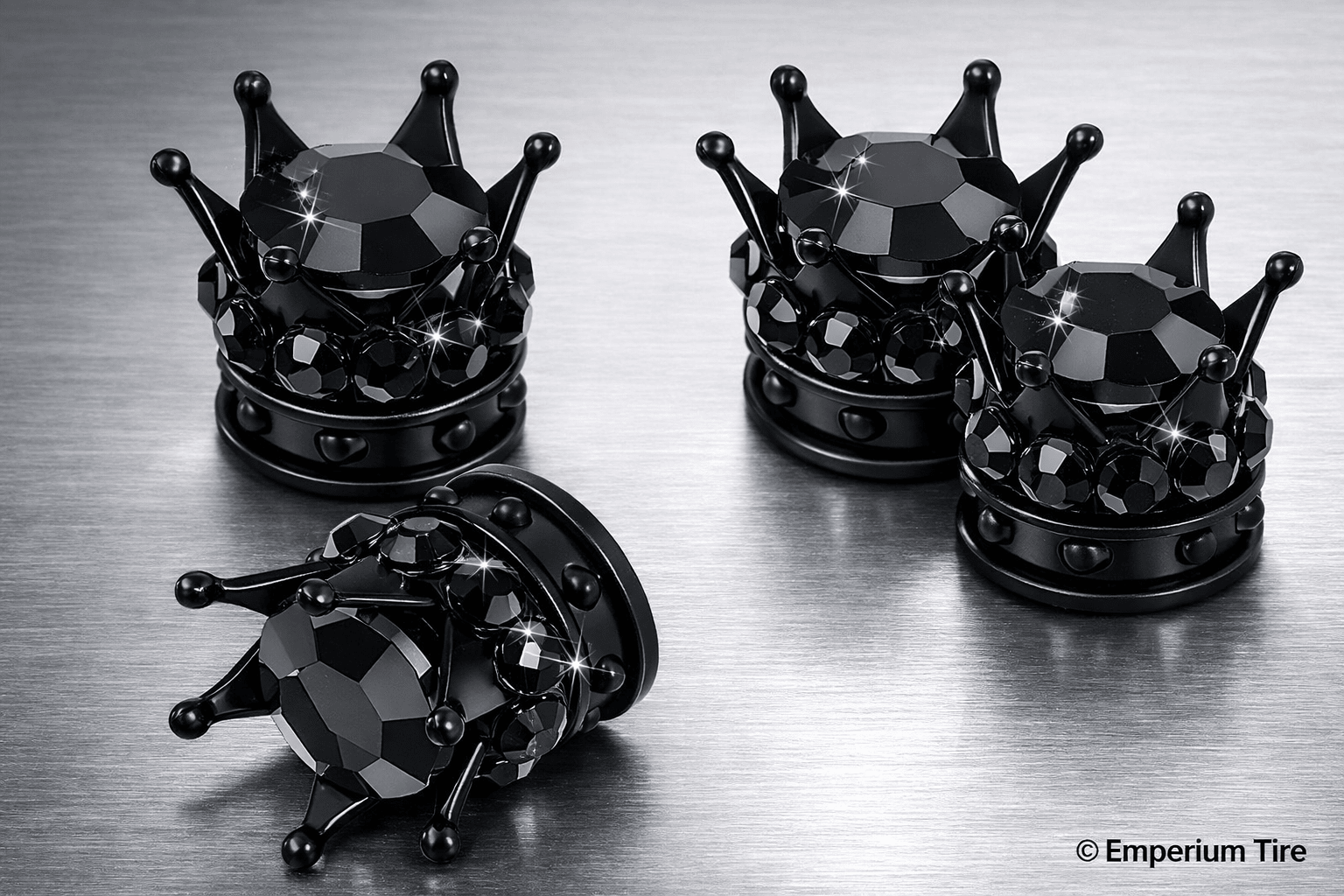 Rhinestones Air Valve Caps - Emperium Parts