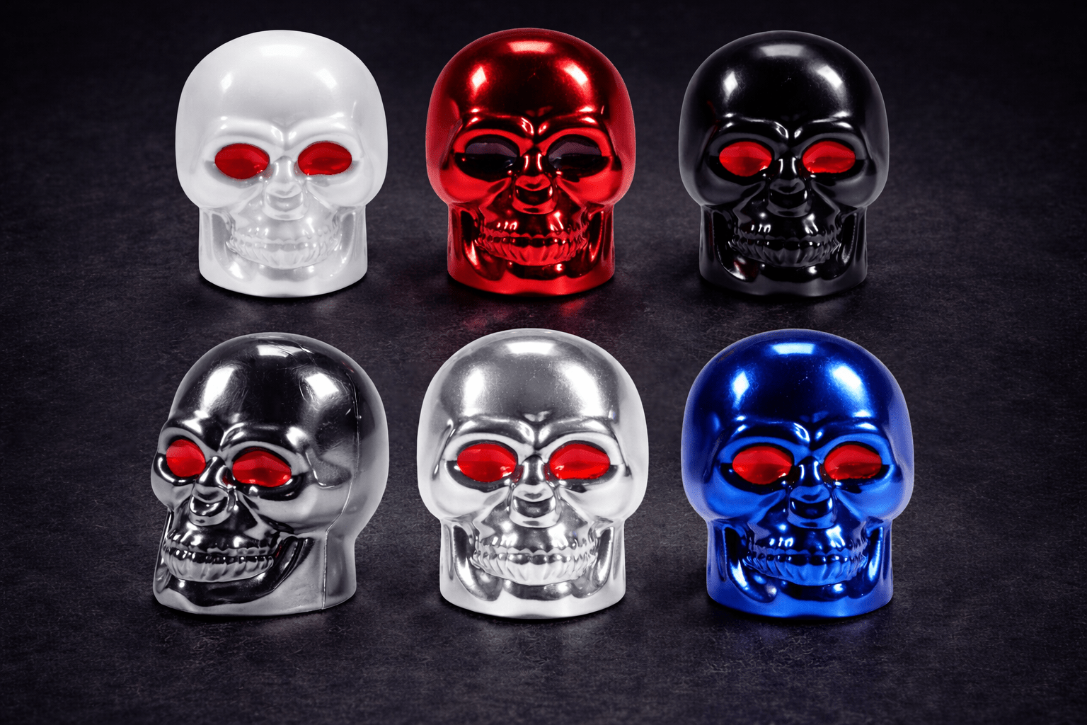 Skull Style Air Valve Caps - Emperium Parts