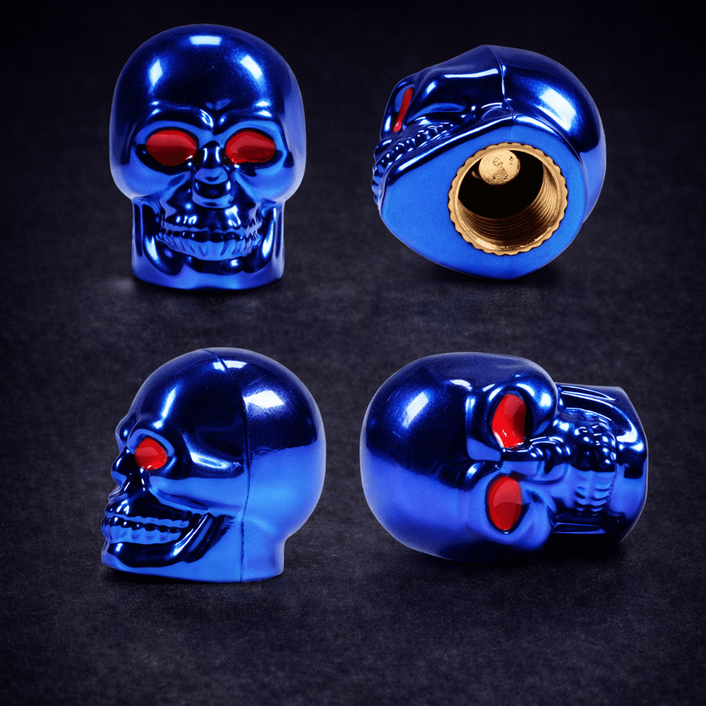 Skull Style Air Valve Caps - Emperium Parts