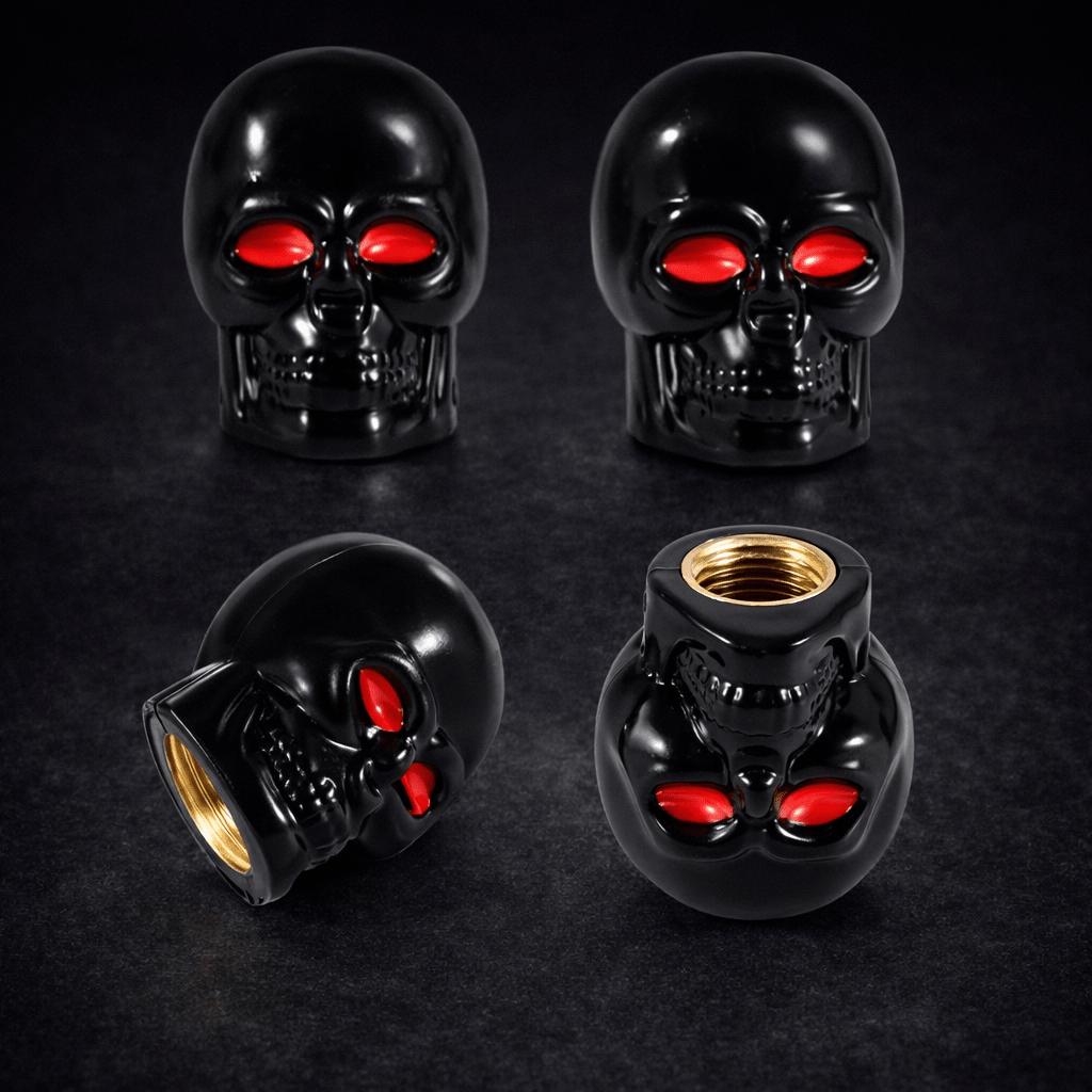 Skull Style Air Valve Caps - Emperium Parts