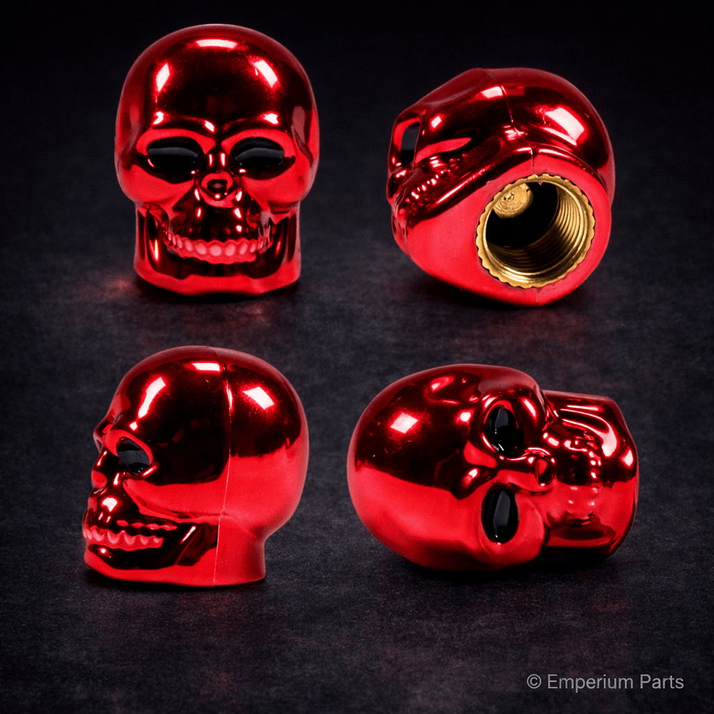 Skull Style Air Valve Caps - Emperium Parts