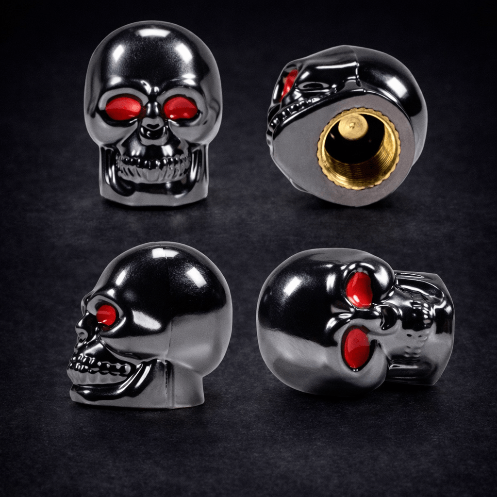 Skull Style Air Valve Caps - Emperium Parts