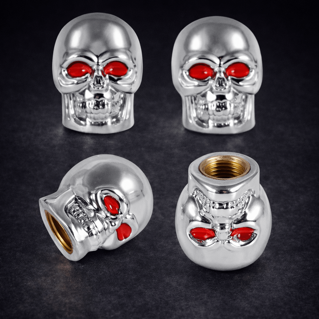 Skull Style Air Valve Caps - Emperium Parts
