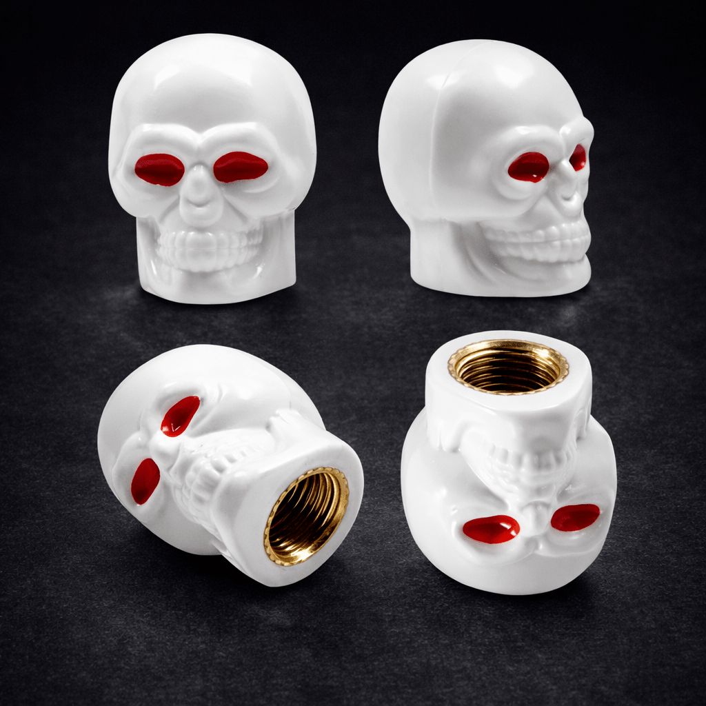 Skull Style Air Valve Caps - Emperium Parts