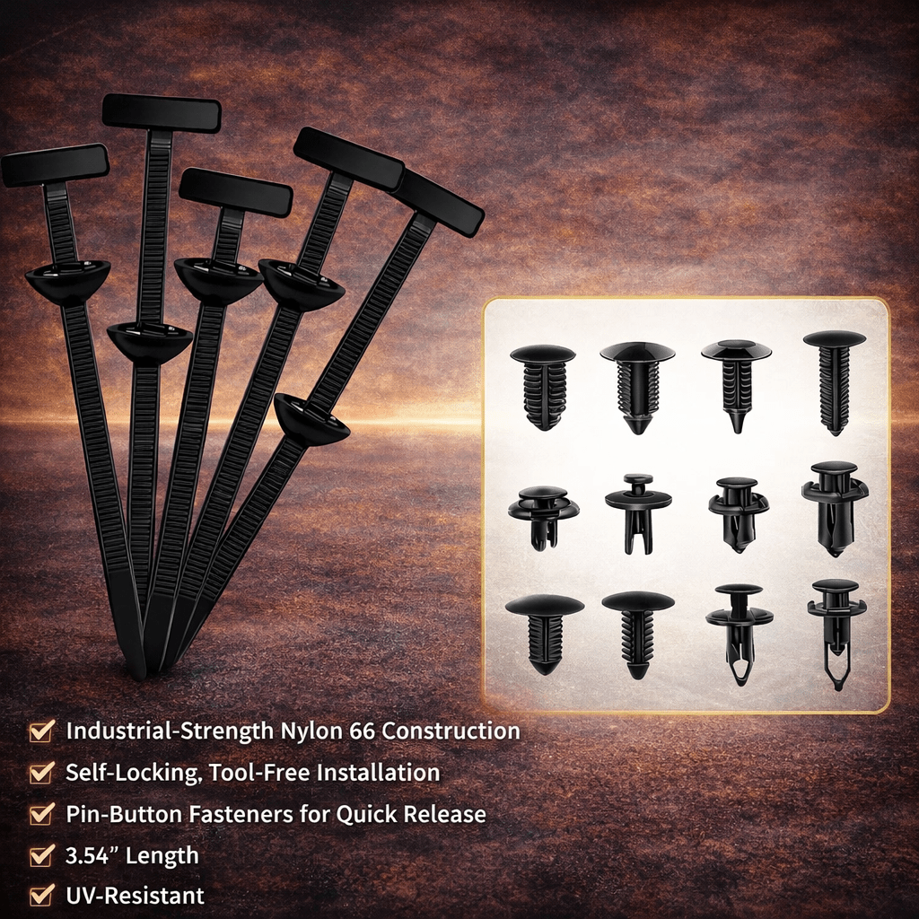 Tie Buckles with Pin Button Fasteners - Emperium Parts